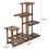 Living And Home Rustic Large Multi-Tiered Wooden Plant Stand 7