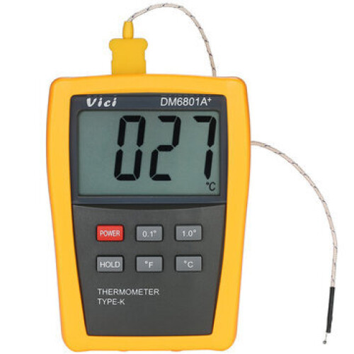 DM6801A+ Mini LCD Digital Thermometer Temperature Meter Tester with K-type Thermocouple