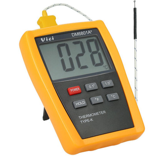 DM6801A+ Mini LCD Digital Thermometer Temperature Meter Tester with K-type Thermocouple 1