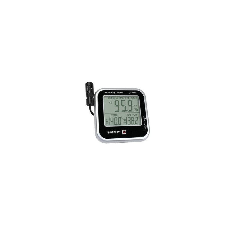 Etp110 Digital Indoor Thermo-Hygrometer Humidity And Temperature Monitor Alarm Large Lcd Display Dew Point Tester 840079351982