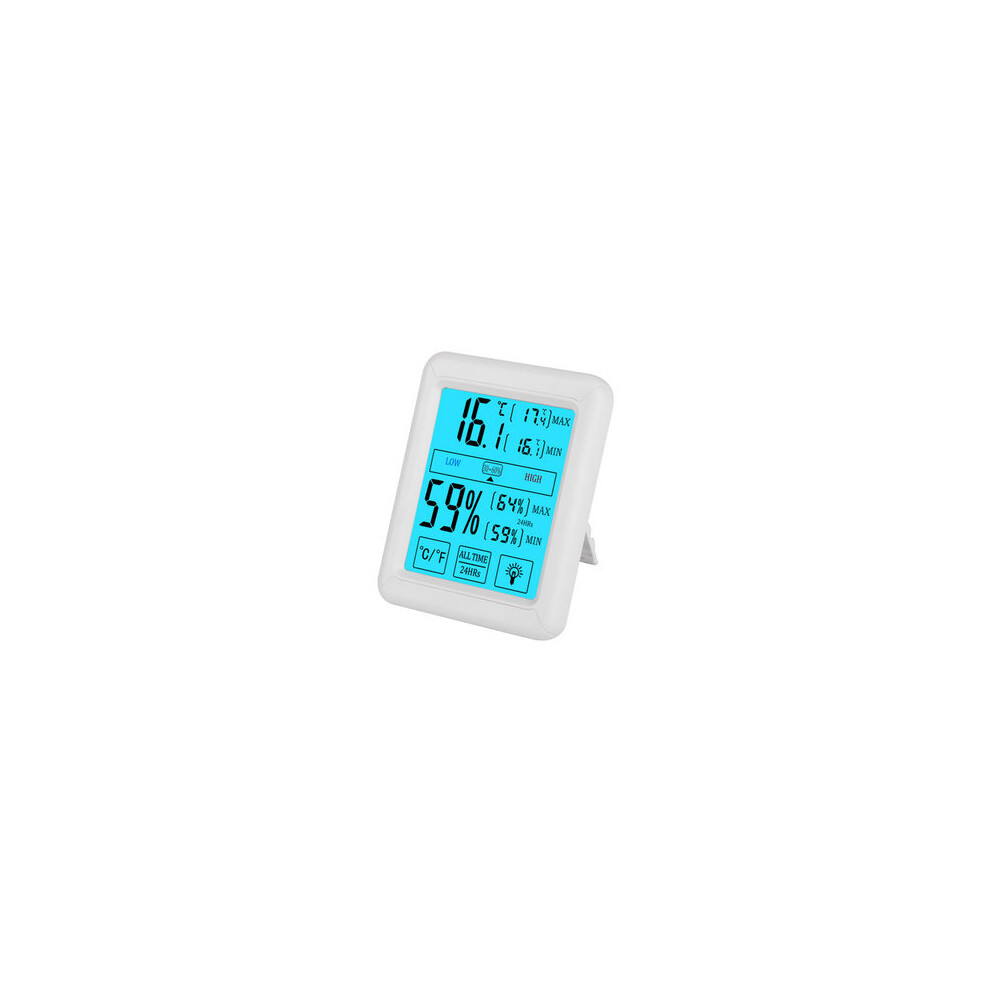 Electronic Digital Thermometer and Hygrometer Large Screen Indoor Touch Screen Temperature and Humidity Meter