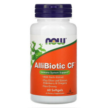 NOW Foods, AlliBiotic CF, 60 Softgels