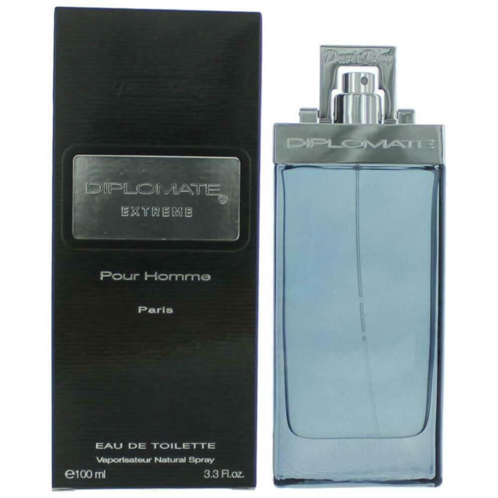 Diplomat Extreme by Paris Bleu Parfums, 3.3 oz EDT Spray for Men Eau De Toilette