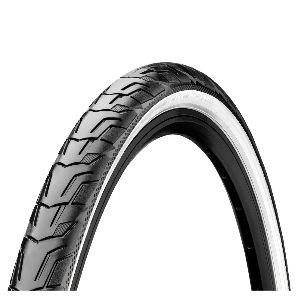 (700 X 42C / 40C, Black / White Reflex) Continental Ride City Reflex Wire Bead Tyre