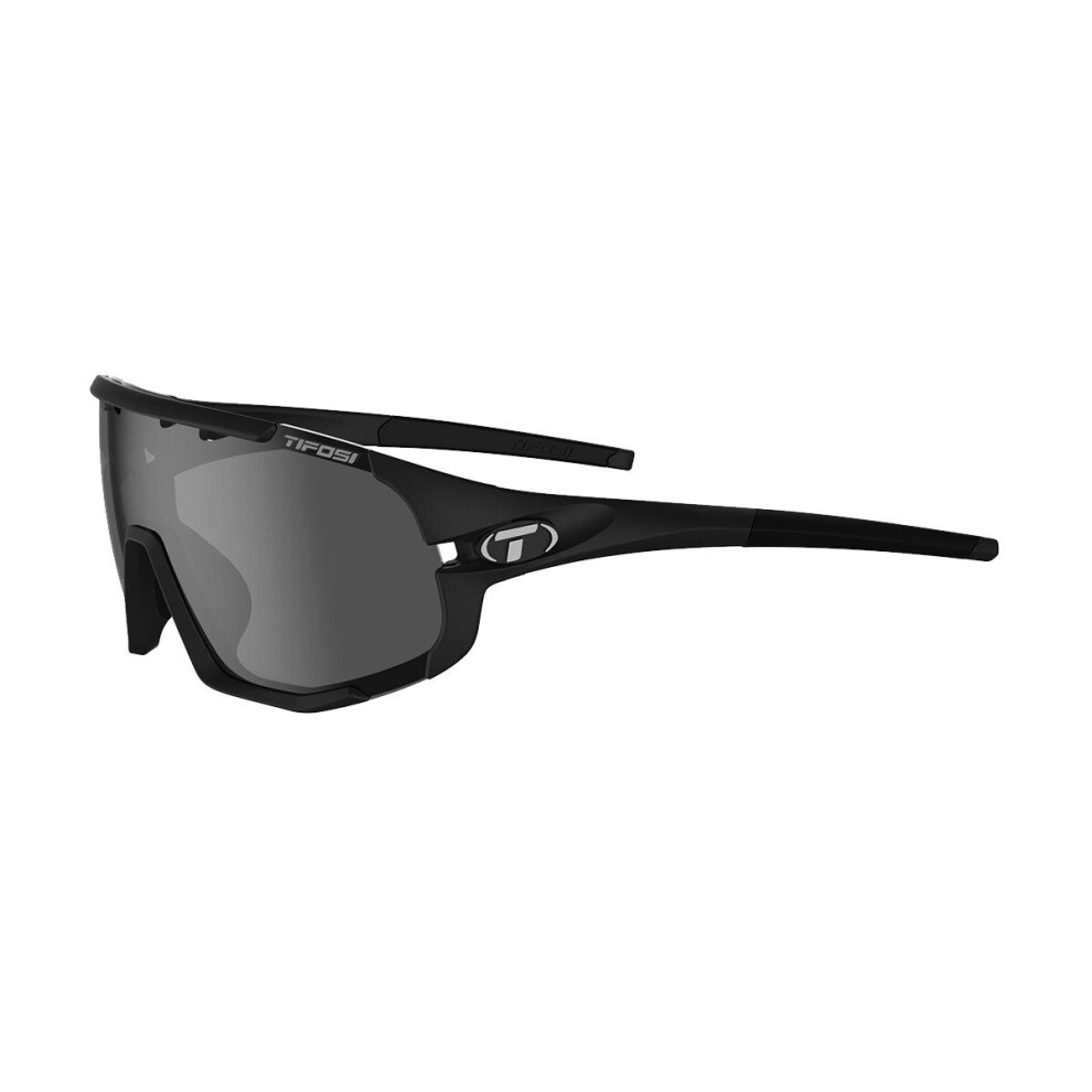 (One Size, Matt Black) Tifosi Sledge Interchangeable Lens Sunglasses