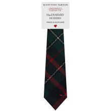 Boys All Wool Tie Woven And Made in Scotland in MacDiarmid Modern Tartan