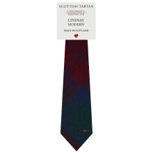 Boys All Wool Tie Woven And Made in Scotland in Lindsay Modern Tartan