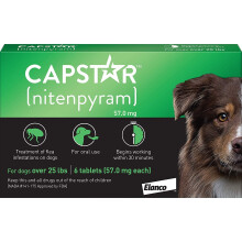 Novartis CAPSTAR-GREEN Capstar Dogs 26 Lbs. and up. - Green