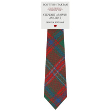 Boys All Wool Tie Woven And Made in Scotland in Stewart of Appin Ancient Tartan