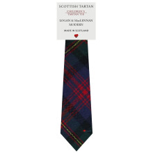 Boys All Wool Tie Woven And Made in Scotland in Logan and MacLennan Modern Tartan