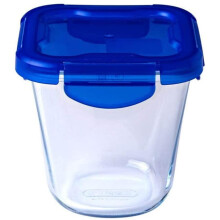 Pyrex Easy Wash Cook & Go Glass Container 800ml with Lid 12cm Blue