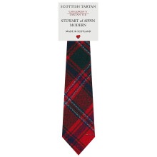 Boys All Wool Tie Woven And Made in Scotland in Stewart of Appin Modern Tartan