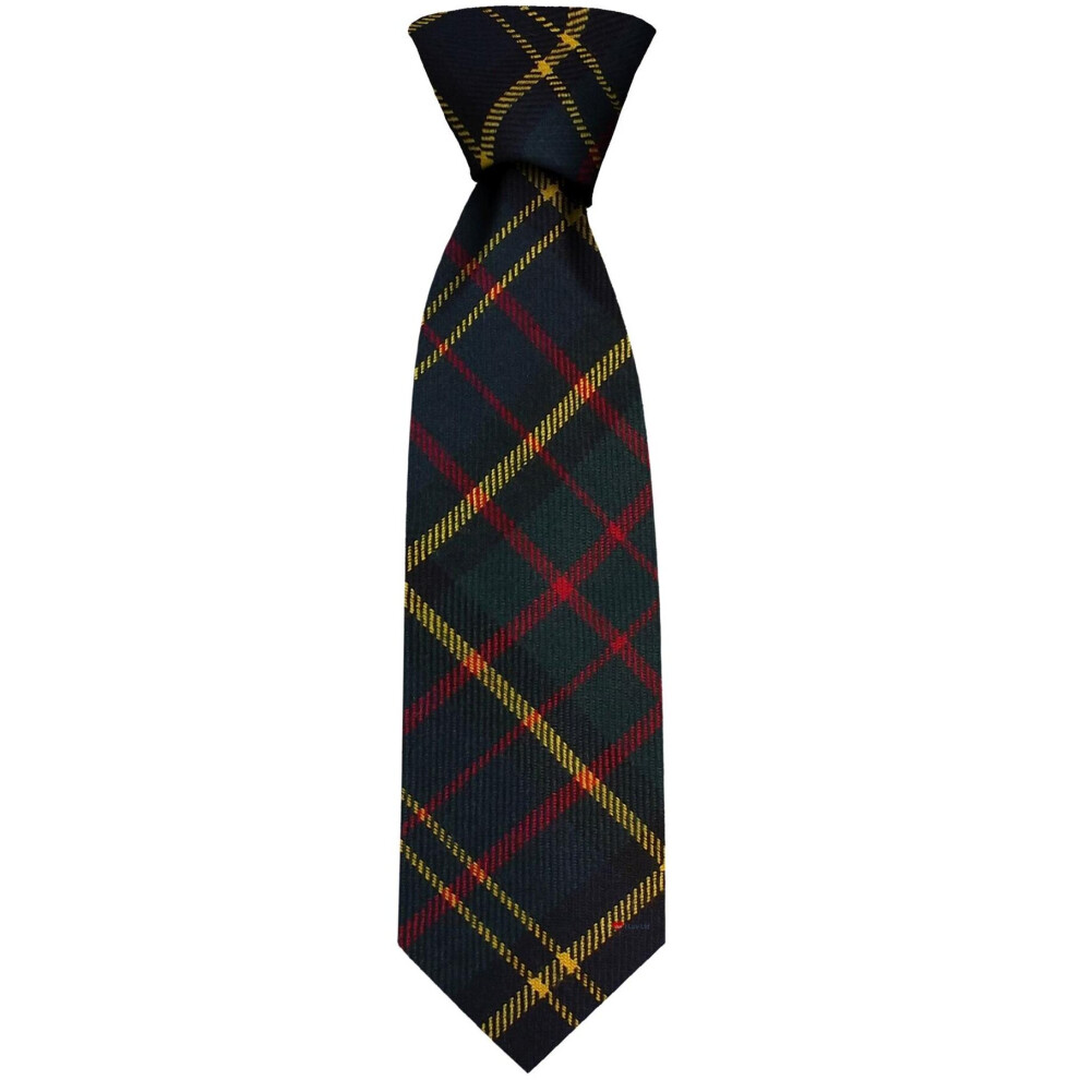 Gents Neck Tie MacMillan Hunting Modern Tartan Lightweight Scottish Clan Tie