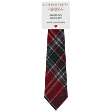 Boys All Wool Tie Woven And Made in Scotland in MacBean Modern Tartan