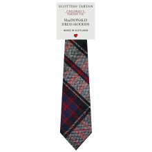 Boys All Wool Tie Woven And Made in Scotland in MacDonald Dress Modern Tartan