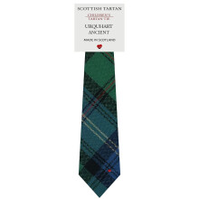 Boys All Wool Tie Woven And Made in Scotland in Urquhart Ancient Tartan