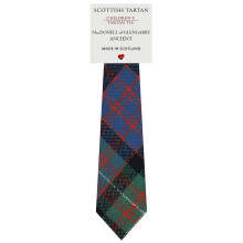 Boys All Wool Tie Woven And Made in Scotland in MacDonell of Glengarry Ancient Tartan