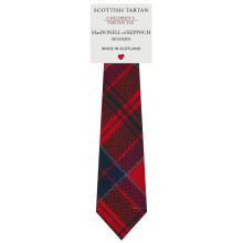 Boys All Wool Tie Woven And Made in Scotland in MacDonell of Keppoch Modern Tartan