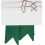 (Green Ancient) Boys Kilt Flash Single Garter Plain Pure Wool 2