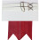 (Red Weathered) Boys Kilt Flash Single Garter Plain Pure Wool 3