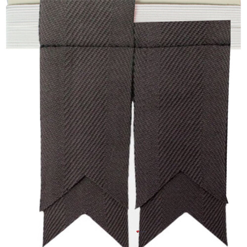 (Stealth Grey) Boys Kilt Flash Single Garter Plain Pure Wool 2