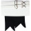 (Black) Boys Kilt Flash Single Garter Plain Pure Wool 2