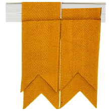 (Gold) Boys Kilt Flash Single Garter Plain Pure Wool