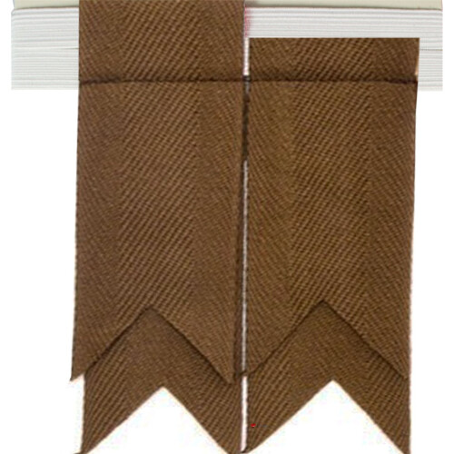 (Green Weathered) Boys Kilt Flash Single Garter Plain Pure Wool 1