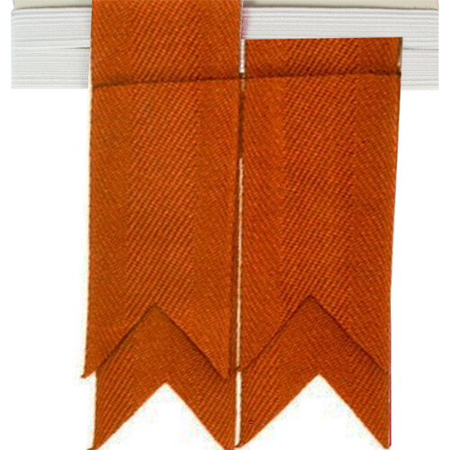 (Red Ancient) Boys Kilt Flash Single Garter Plain Pure Wool 2
