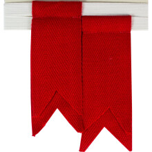 (Scarlet Red) Boys Kilt Flash Single Garter Plain Pure Wool