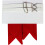 (Scarlet Red) Boys Kilt Flash Single Garter Plain Pure Wool 2