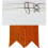 (Red Ancient) Boys Kilt Flash Single Garter Plain Pure Wool 2