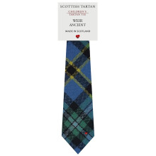 Boys All Wool Tie Woven And Made in Scotland in Weir Ancient Tartan