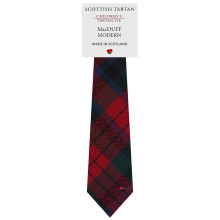 Boys All Wool Tie Woven And Made in Scotland in MacDuff Modern Tartan