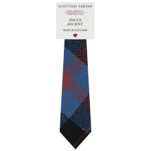 Boys All Wool Tie Woven And Made in Scotland in Angus Ancient Tartan