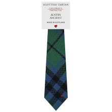 Boys All Wool Tie Woven And Made in Scotland in Austin Ancient Tartan