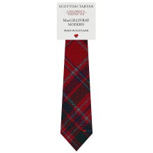 Boys All Wool Tie Woven And Made in Scotland in MacGillivray Modern Tartan