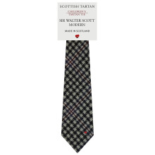 Boys All Wool Tie Woven And Made in Scotland in Sir Walter Scott Modern Tartan