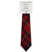 Boys All Wool Tie Woven And Made in Scotland in MacIan Modern Tartan