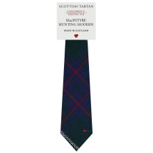 Boys All Wool Tie Woven And Made in Scotland in MacIntyre Hunting Modern Tartan