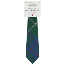 Boys All Wool Tie Woven And Made in Scotland in MacIntyre Hunting Ancient Tartan