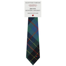 Boys All Wool Tie Woven And Made in Scotland in Brodie Hunting Ancient Tartan