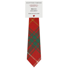 Boys All Wool Tie Woven And Made in Scotland in Bruce Ancient Tartan