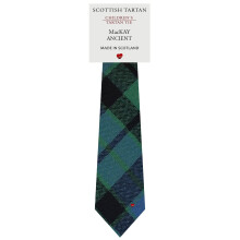 Boys All Wool Tie Woven And Made in Scotland in MacKay Ancient Tartan