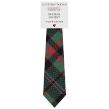 Boys All Wool Tie Woven And Made in Scotland in Buchan Ancient Tartan