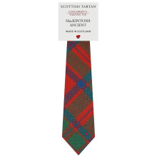 Boys All Wool Tie Woven And Made in Scotland in MacIntosh Ancient Tartan