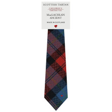 Boys All Wool Tie Woven And Made in Scotland in MacLachlan Ancient Tartan