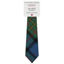 Boys All Wool Tie Woven And Made in Scotland in MacLaren Ancient Tartan