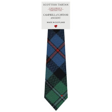 Boys All Wool Tie Woven And Made in Scotland in Campbell of Cawdor Ancient Tartan