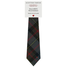 Boys All Wool Tie Woven And Made in Scotland in MacLaren Weathered Tartan